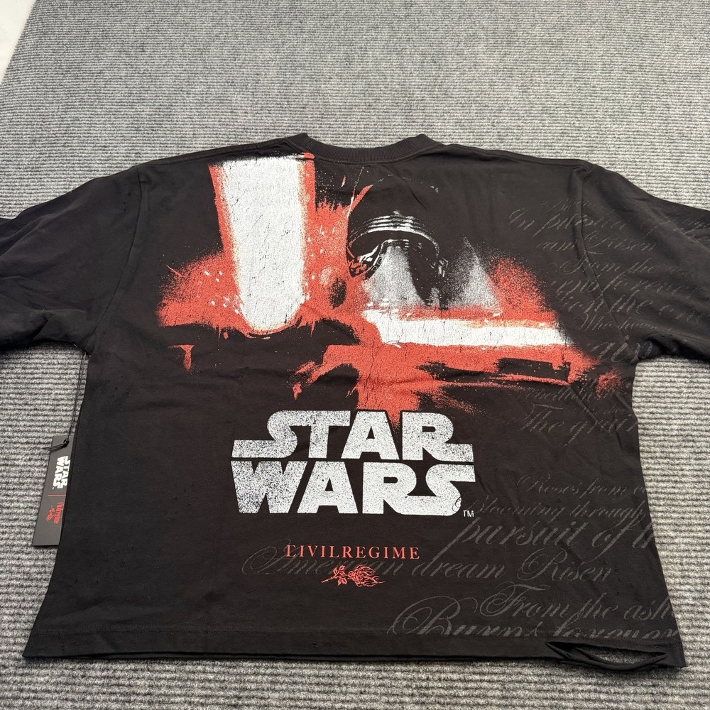 Civil Regime X Star Wars Kylos Force Distressed Oversized Tee XL Black Sold Out